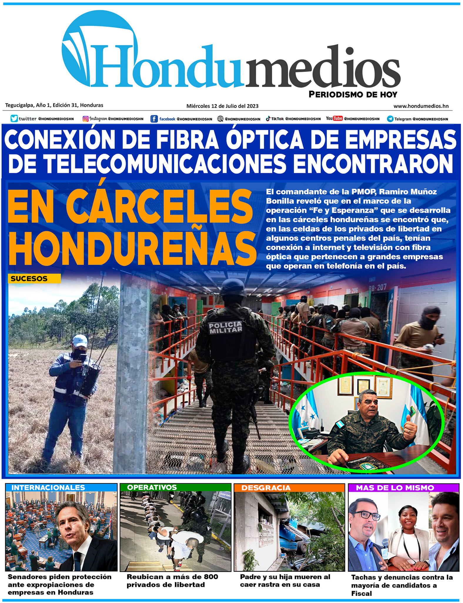 Portada De Julio Del Hondumedios