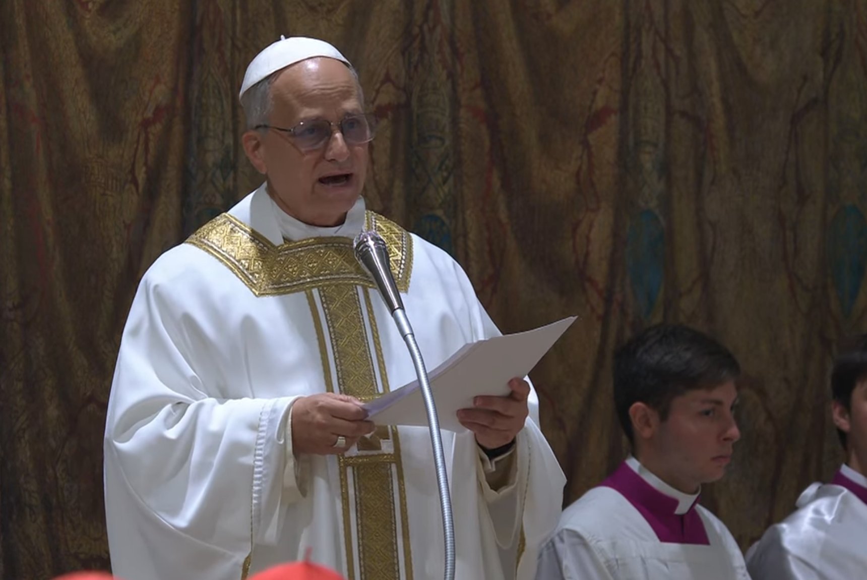 El Papa León XIV celebró su primera misa como pontífice en el Colegio ...