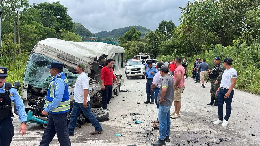 Tragedia en Copán: Dos muertos y varios lesionados en accidente vial